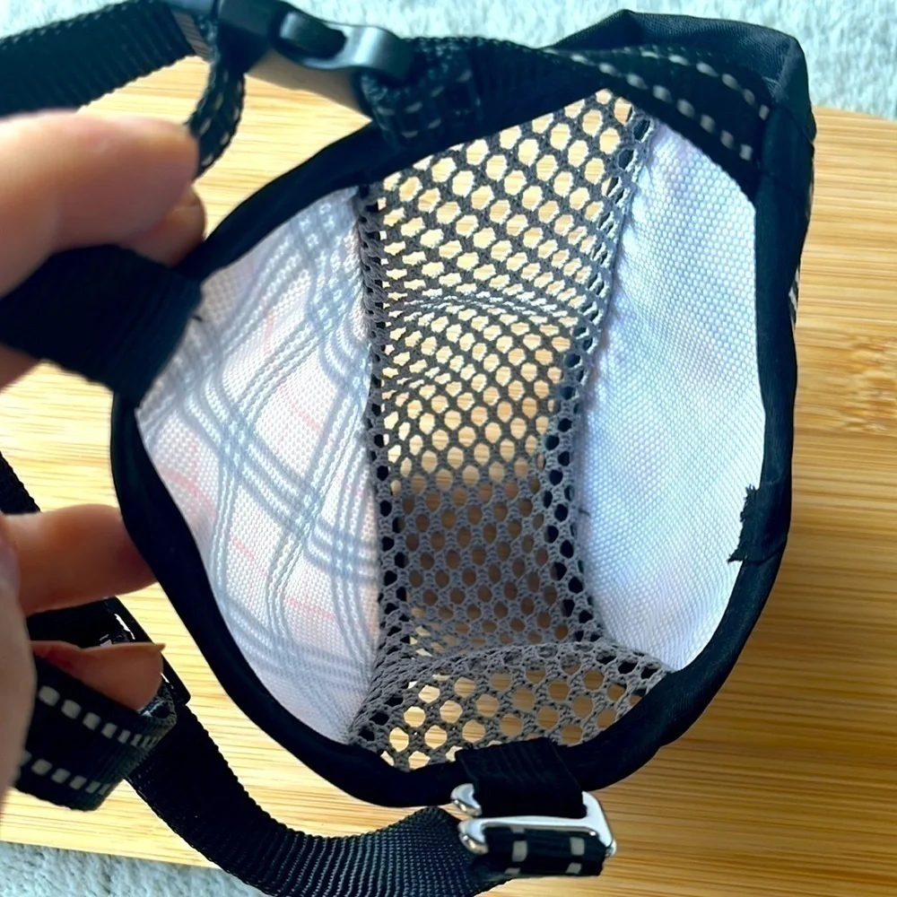 Brand New Dog Muzzle Plaid & Black Biting Obedience Training Grooming